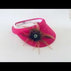 Brown Feathers Joe Boxer Sun Visor